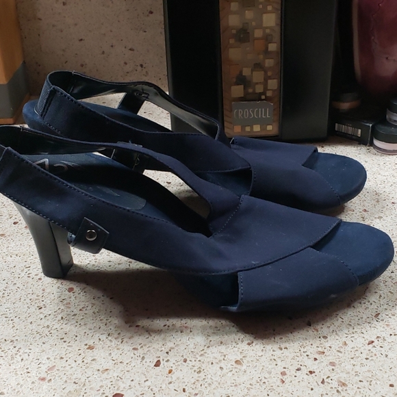 A2 BY AEROSOLES BLUE ROTMAIL FABRIC SANDALS SZ 9 - Picture 3 of 9